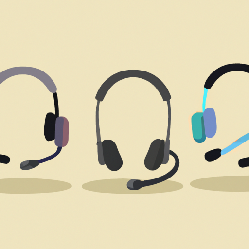 תמונה של מגוון אוזניות למוקד טלפוני הממחישות את מגוון האפשרויות.